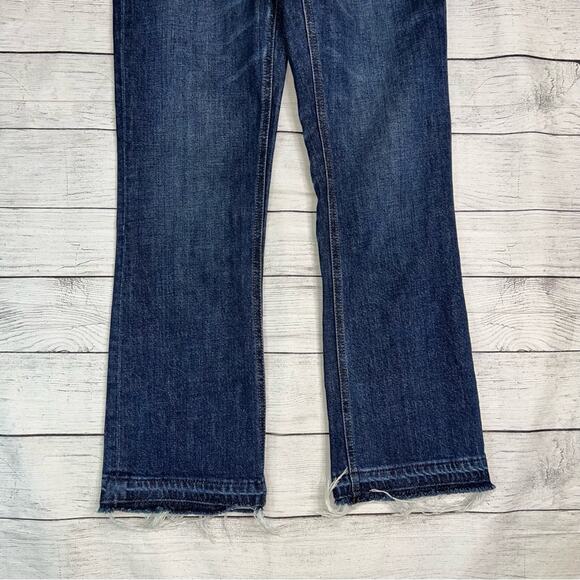 J. Crew Women's Billie Demi Boot Crop Jeans with Raw Hem and Stretch Size 24 - Picture 5 of 9